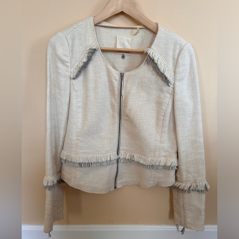 Rebecca Taylor boho jacket beige